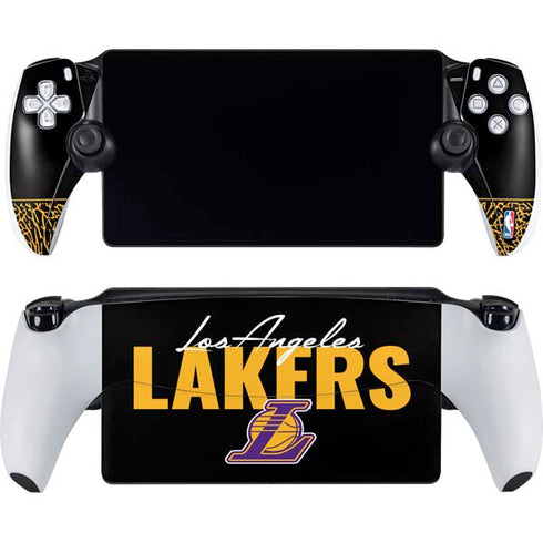 NBA Los Angeles Lakers Elephant Print PlayStation Portal Remote Player Skin