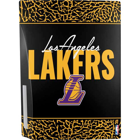 NBA Los Angeles Lakers Elephant Print PS5 Console Skin