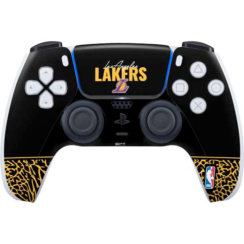 NBA Los Angeles Lakers Elephant Print PS5 Controller Skin