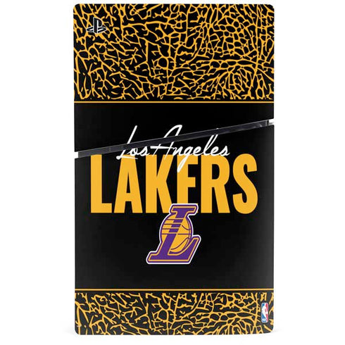 NBA Los Angeles Lakers Elephant Print PS5 Slim Digital Edition Console Skin