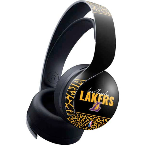 NBA Los Angeles Lakers Elephant Print PULSE 3D Wireless Headset for PS5 Skin