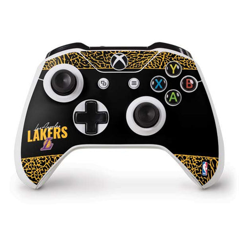 NBA Los Angeles Lakers Elephant Print Xbox One S Controller Skin