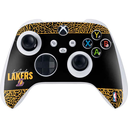 NBA Los Angeles Lakers Elephant Print Xbox Series S Controller Skin