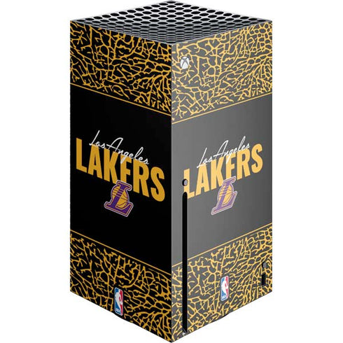 NBA Los Angeles Lakers Elephant Print Xbox Series X Console Skin