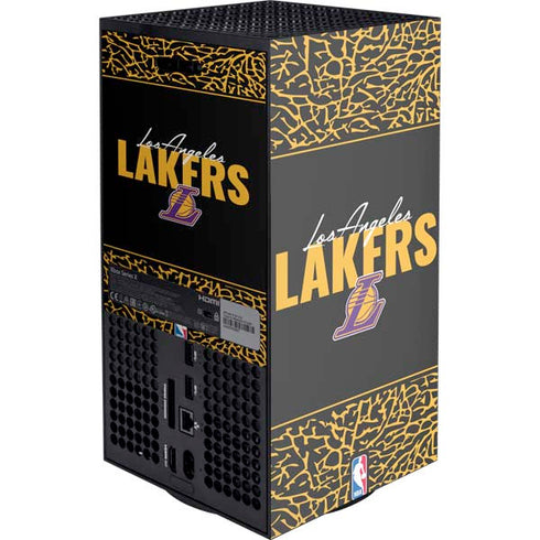 NBA Los Angeles Lakers Elephant Print Xbox Series X Console Skin