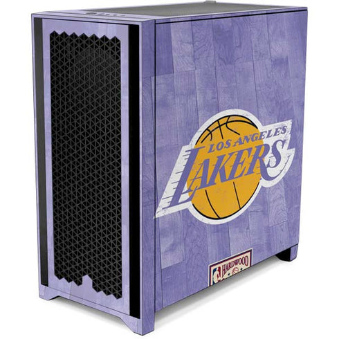 NBA Los Angeles Lakers Hardwood Classics Corsair 4000D Tempered Glass Mid-Tower ATX Case Skin