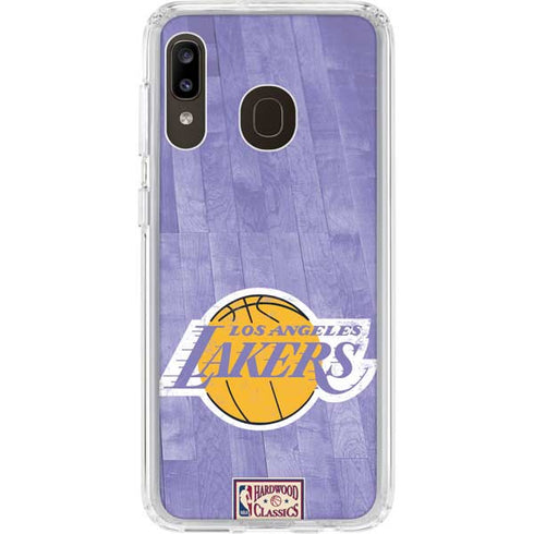 NBA Los Angeles Lakers Hardwood Classics Galaxy A20 Clear Case