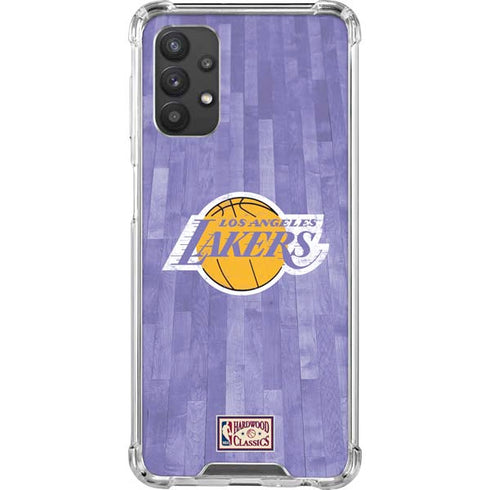 NBA Los Angeles Lakers Hardwood Classics Galaxy A32 5G Clear Case