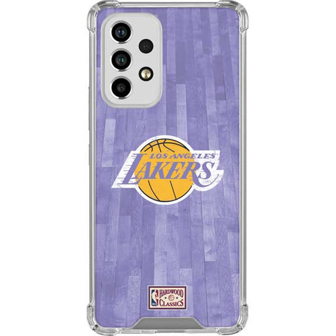 NBA Los Angeles Lakers Hardwood Classics Galaxy A53 5G Clear Case