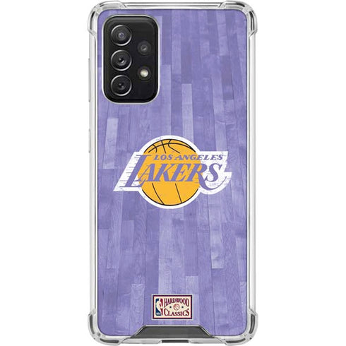 NBA Los Angeles Lakers Hardwood Classics Galaxy A72 5G Clear Case