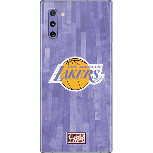 NBA Los Angeles Lakers Hardwood Classics Galaxy Note 10 Skin