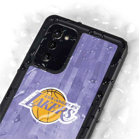 NBA Los Angeles Lakers Hardwood Classics Galaxy Note20 5G Waterproof Case
