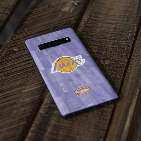 NBA Los Angeles Lakers Hardwood Classics Galaxy S10 Skin