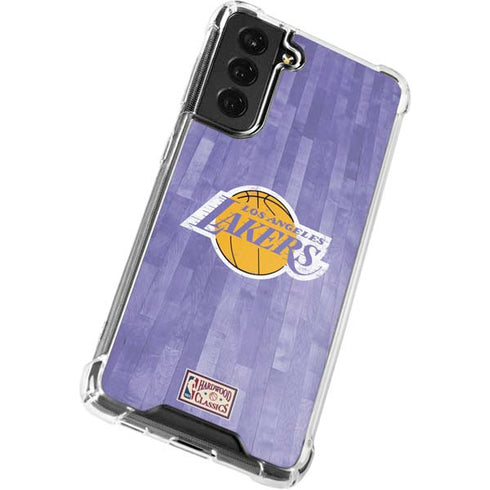 NBA Los Angeles Lakers Hardwood Classics Galaxy S21 FE Clear Case