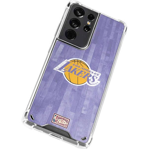 NBA Los Angeles Lakers Hardwood Classics Galaxy S21 Ultra 5G Clear Case