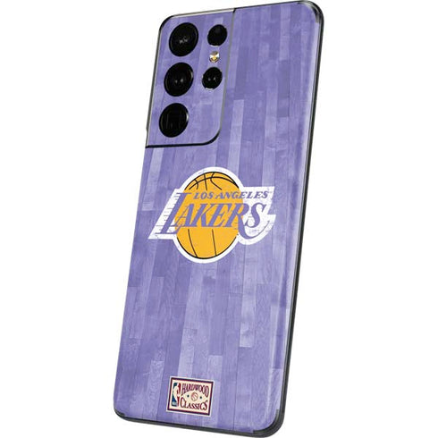 NBA Los Angeles Lakers Hardwood Classics Galaxy S21 Ultra 5G Skin