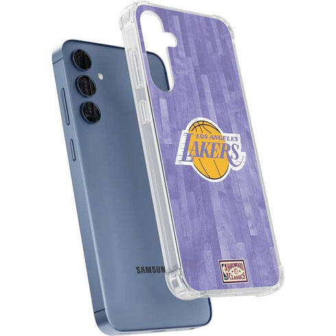 NBA Los Angeles Lakers Hardwood Classics Galaxy S24 Clear Case