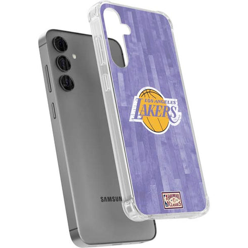 NBA Los Angeles Lakers Hardwood Classics Galaxy S24 Plus Clear Case