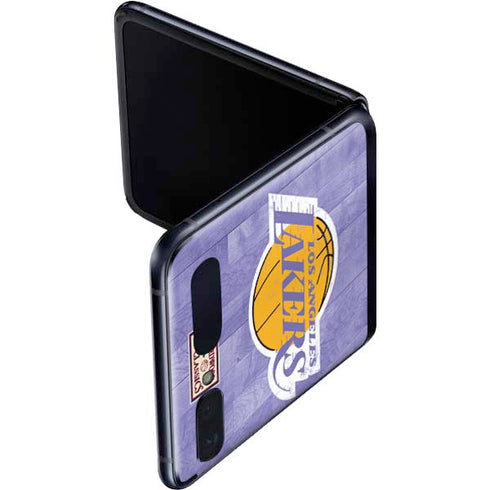 NBA Los Angeles Lakers Hardwood Classics Galaxy Z Flip Skin