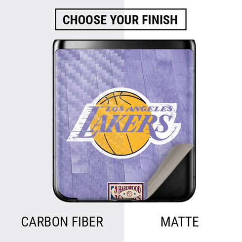 NBA Los Angeles Lakers Hardwood Classics Galaxy Z Flip Skin