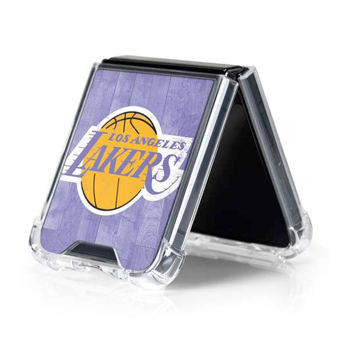 NBA Los Angeles Lakers Hardwood Classics Galaxy Z Flip5 5G Clear Case