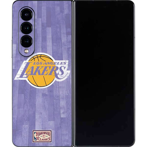 NBA Los Angeles Lakers Hardwood Classics Galaxy Z Fold4 5G Skin