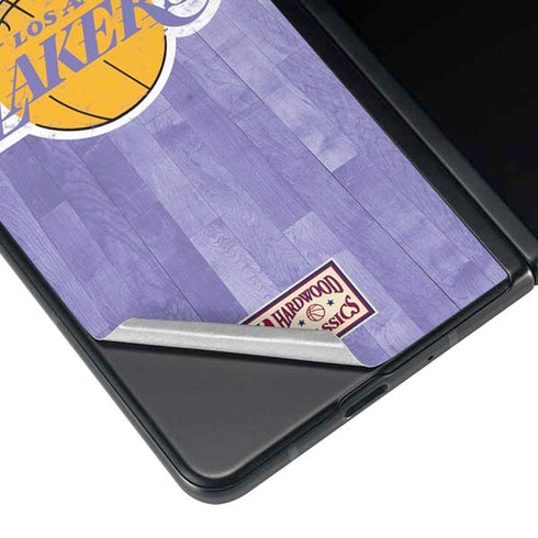 NBA Los Angeles Lakers Hardwood Classics Galaxy Z Fold4 5G Skin
