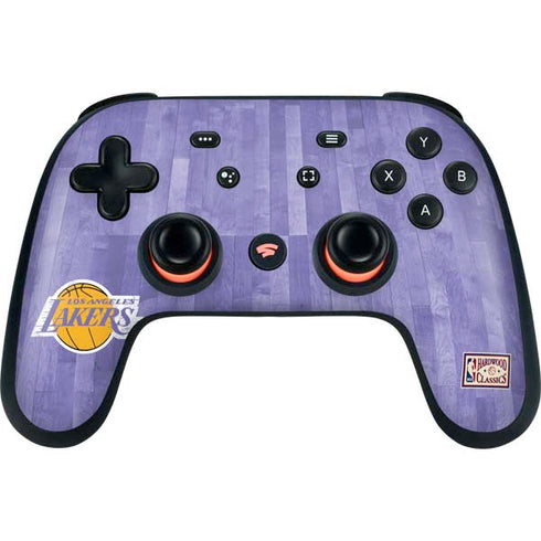 NBA Los Angeles Lakers Hardwood Classics Google Stadia Controller Skin