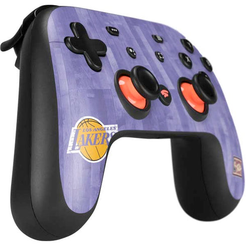 NBA Los Angeles Lakers Hardwood Classics Google Stadia Controller Skin