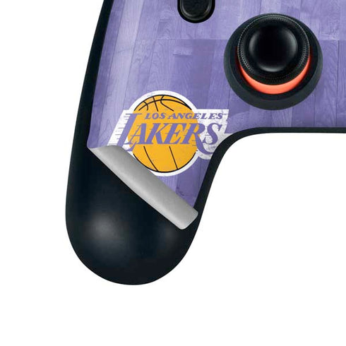 NBA Los Angeles Lakers Hardwood Classics Google Stadia Controller Skin