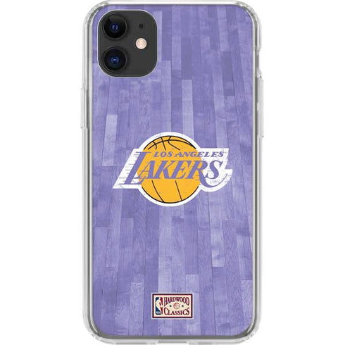 NBA Los Angeles Lakers Hardwood Classics iPhone 11 Clear Case
