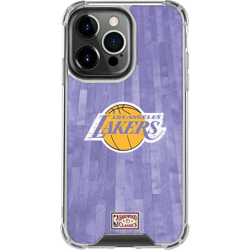NBA Los Angeles Lakers Hardwood Classics iPhone 13 Pro Clear Case