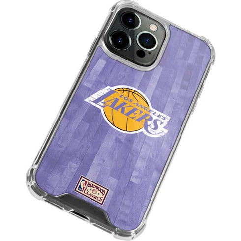 NBA Los Angeles Lakers Hardwood Classics iPhone 13 Pro Clear Case