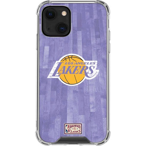 NBA Los Angeles Lakers Hardwood Classics iPhone 14 Plus Clear Case