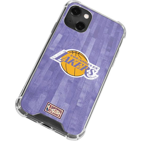 NBA Los Angeles Lakers Hardwood Classics iPhone 15 Plus Clear Case