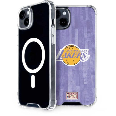 NBA Los Angeles Lakers Hardwood Classics iPhone 15 Plus MagSafe Case