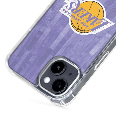 NBA Los Angeles Lakers Hardwood Classics iPhone 15 Plus MagSafe Case