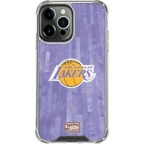 NBA Los Angeles Lakers Hardwood Classics iPhone 14 Pro Max Clear Case