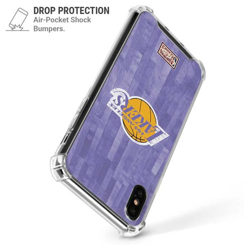 NBA Los Angeles Lakers Hardwood Classics iPhone XS Max Clear Case