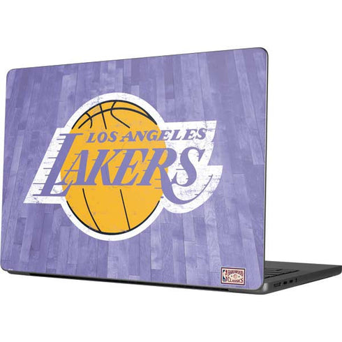NBA Los Angeles Lakers Hardwood Classics MacBook Pro 14in (2021-24) Skin