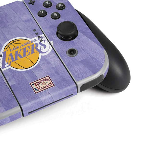 NBA Los Angeles Lakers Hardwood Classics Nintendo Switch OLED (2021) Skin