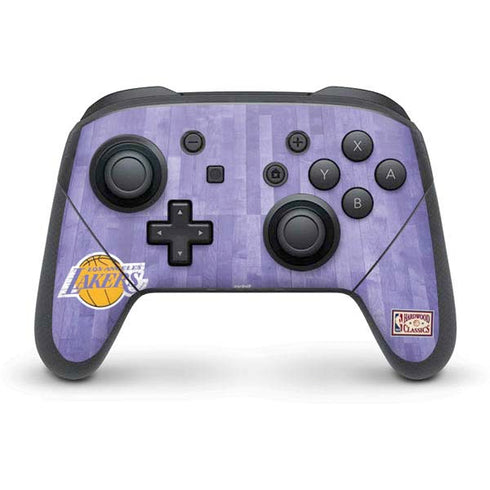 NBA Los Angeles Lakers Hardwood Classics Nintendo Switch Pro Controller Skin