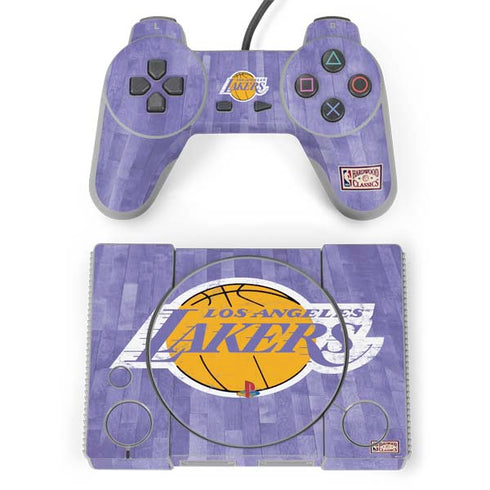 NBA Los Angeles Lakers Hardwood Classics PlayStation Classic Bundle Skin