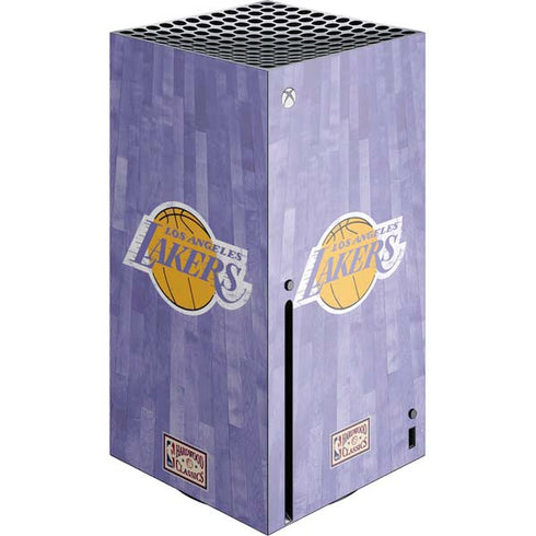NBA Los Angeles Lakers Hardwood Classics Xbox Series X Console Skin