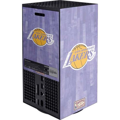 NBA Los Angeles Lakers Hardwood Classics Xbox Series X Console Skin