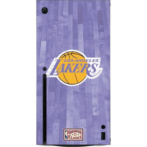 NBA Los Angeles Lakers Hardwood Classics Xbox Series X Console Skin