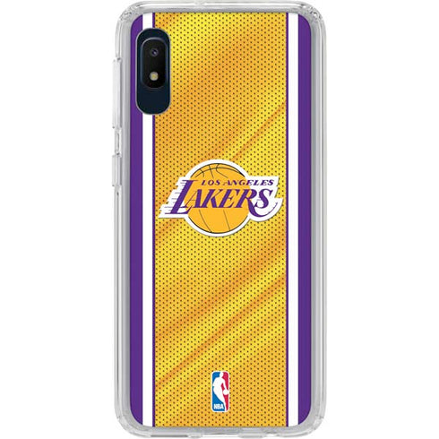 NBA Los Angeles Lakers Home Jersey Galaxy A10e Clear Case