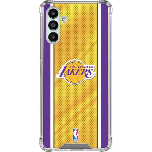 NBA Los Angeles Lakers Home Jersey Galaxy A13 5G Clear Case