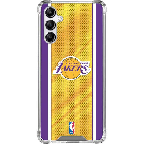 NBA Los Angeles Lakers Home Jersey Galaxy A14 5G Clear Case