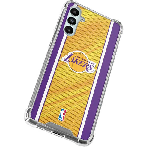 NBA Los Angeles Lakers Home Jersey Galaxy A14 5G Clear Case
